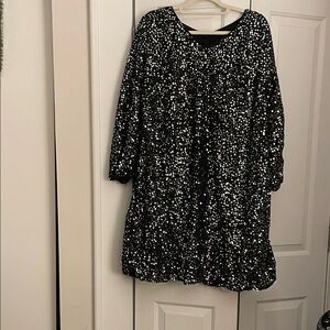 Black and White Polka Dot Dress